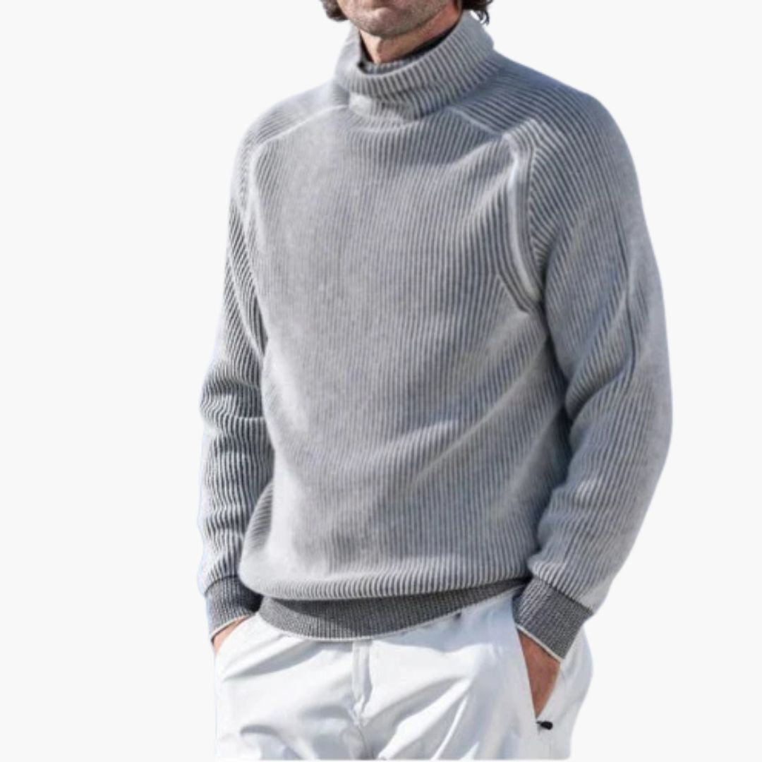 Rollkragenpullover für Kalte Tage - Premium Kaschmir-Pullover für Herren