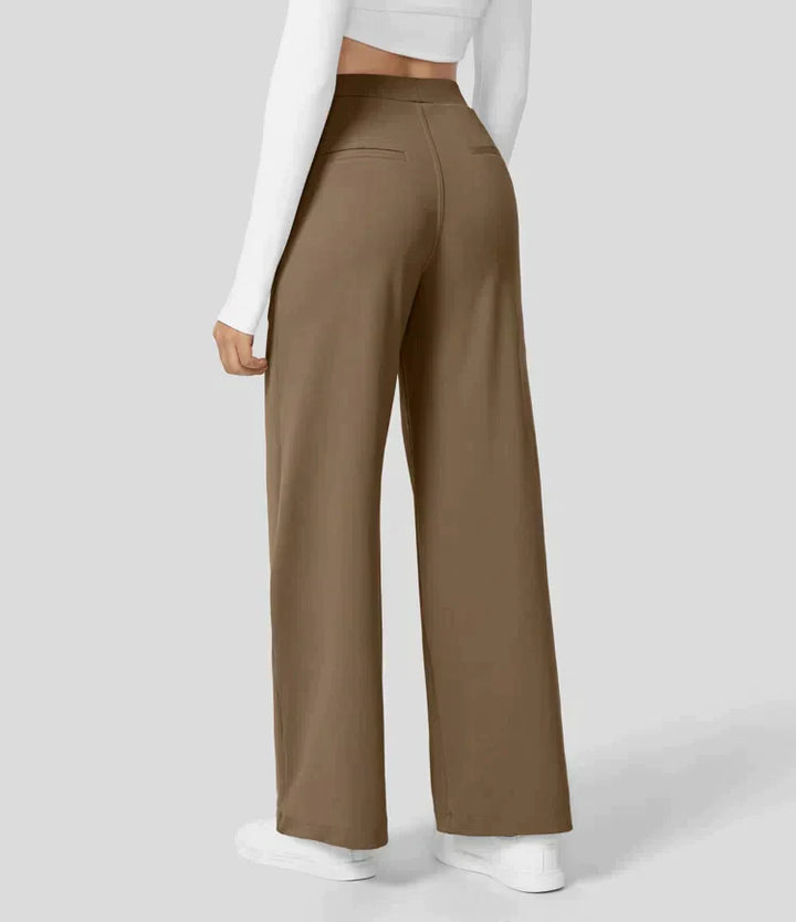 Palazzo Hose für Damen - Elegant Hohe Taillen Marlenehose