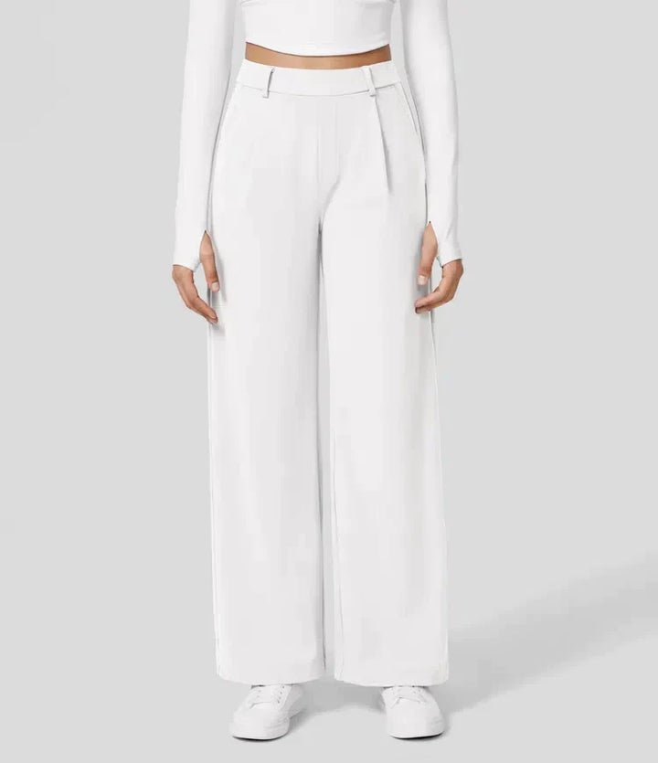 Palazzo Hose für Damen - Elegant Hohe Taillen Marlenehose