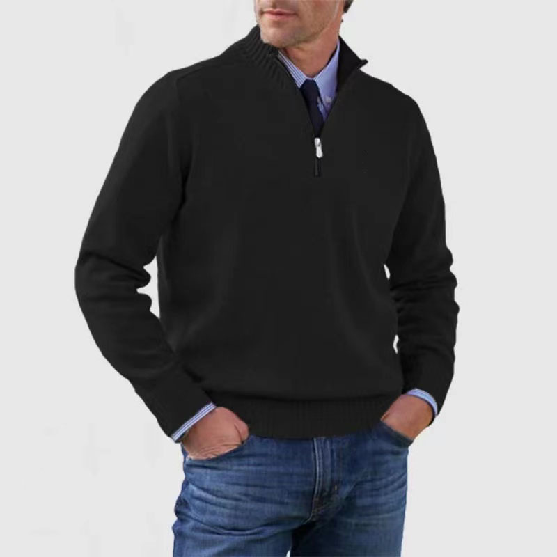 Troyer für den Herbst - Stilvolle Herenpullover mit halbem Reißverschluss