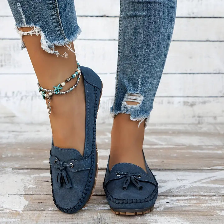 Mokassins für Damen - Bequeme Halbschuhe mit Fußbett für Sommer