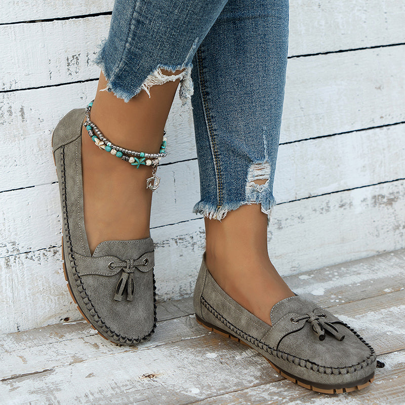 Mokassins für Damen - Bequeme Halbschuhe mit Fußbett für Sommer