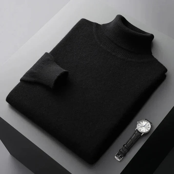 Rollkragenpullover für den Herbst - Premium Kaschmir-Pullover für Herren