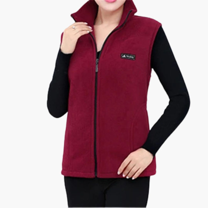 Fleece-Weste für den kalte Tage - Warme Outdoor Weste für Damen