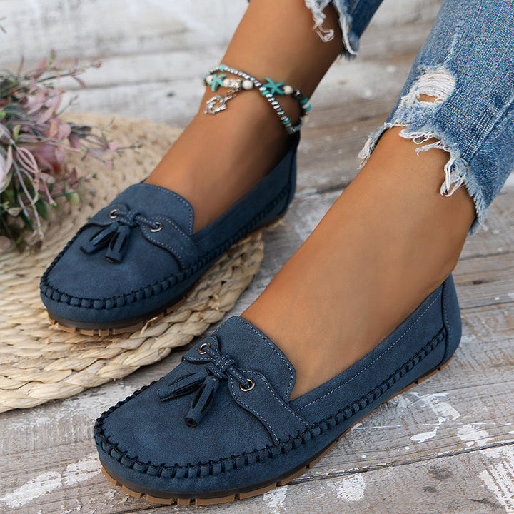 Mokassins für Damen - Bequeme Halbschuhe mit Fußbett für Sommer