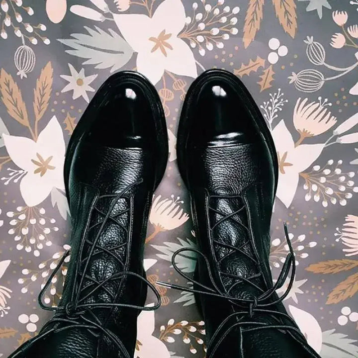 Stiefel für Damen - Vintage Stiefel mit Absatz für Sommer