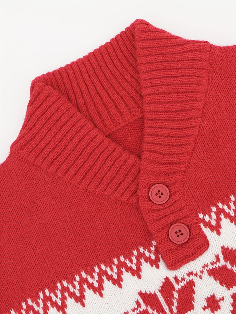 Nordico Cozy Sweater | Warmer Norwegischer Strickpullover mit Kragen für Herren