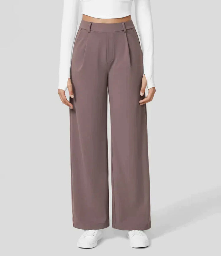 Palazzo Hose für Damen - Elegant Hohe Taillen Marlenehose