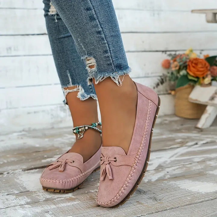 Mokassins für Damen - Bequeme Halbschuhe mit Fußbett für Sommer