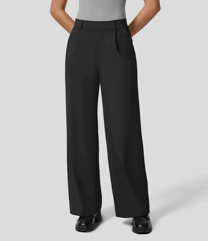 Palazzo Hose für Damen - Elegant Hohe Taillen Marlenehose