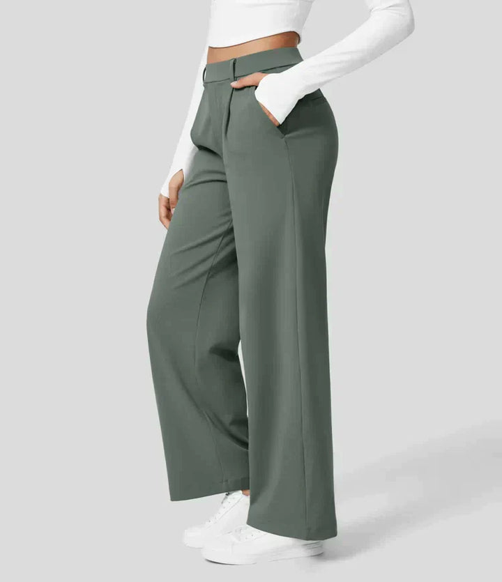 Palazzo Hose für Damen - Elegant Hohe Taillen Marlenehose