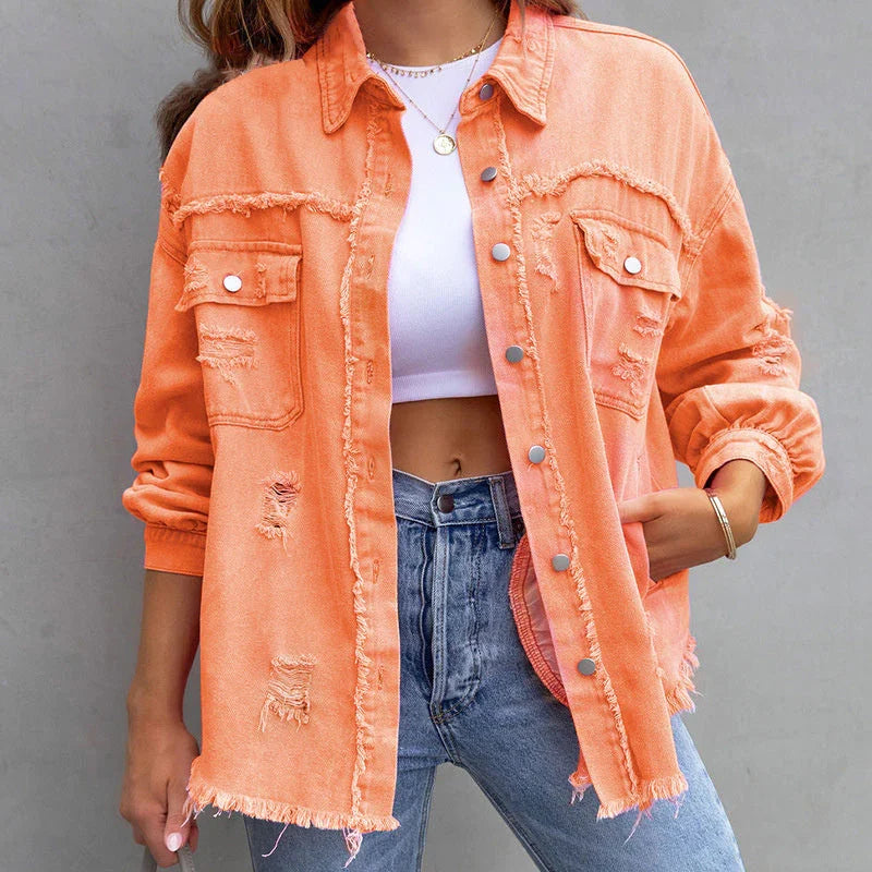 Jeansjacke für Damen - Stylische Denim Übergangsjacke