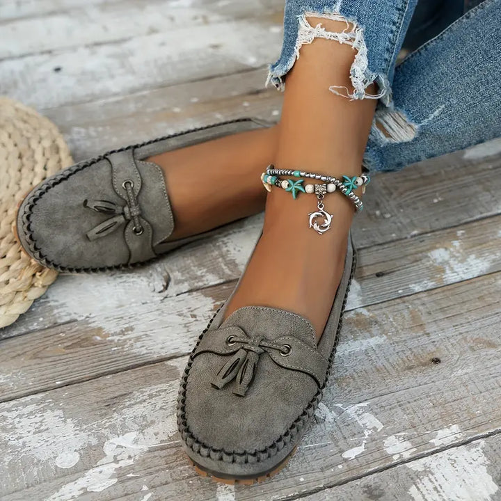 Mokassins für Damen - Bequeme Halbschuhe mit Fußbett für Sommer