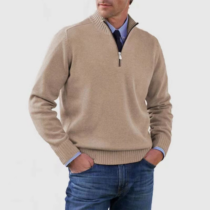 Troyer für den Herbst - Stilvolle Herenpullover mit halbem Reißverschluss