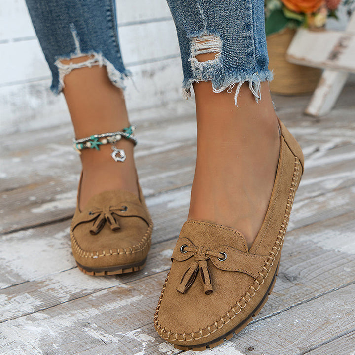 Mokassins für Damen - Bequeme Halbschuhe mit Fußbett für Sommer