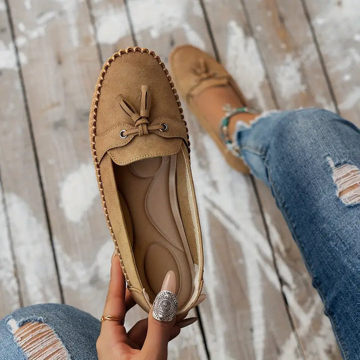 Mokassins für Damen - Bequeme Halbschuhe mit Fußbett für Sommer