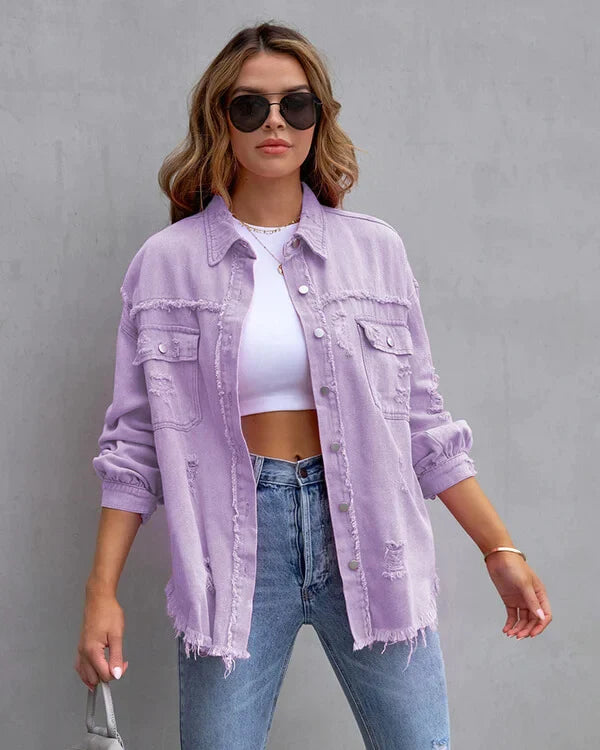 Jeansjacke für Damen - Stylische Denim Übergangsjacke