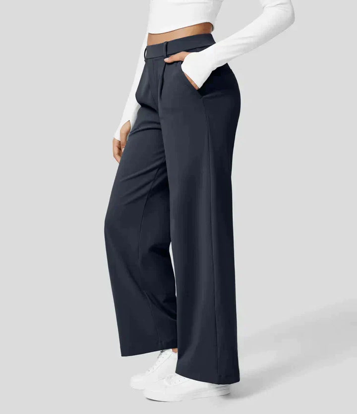 Palazzo Hose für Damen - Elegant Hohe Taillen Marlenehose