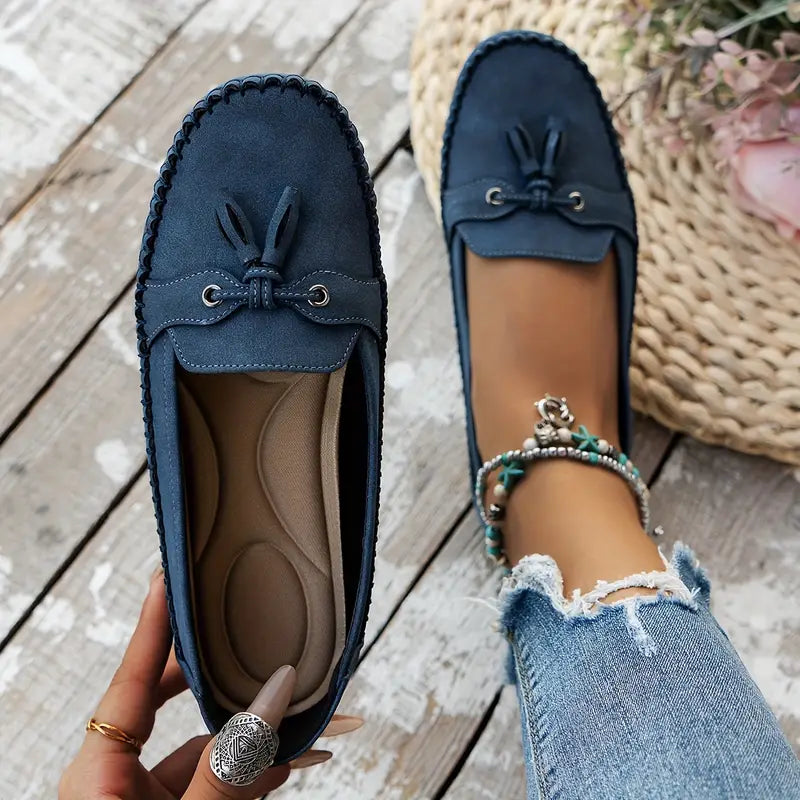 Mokassins für Damen - Bequeme Halbschuhe mit Fußbett für Sommer