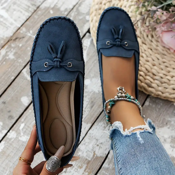 Mokassins für Damen - Bequeme Halbschuhe mit Fußbett für Sommer