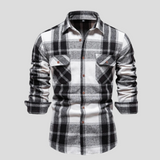 Lucian Casual Shirt | Modernes kariertes Herrenhemd mit Doppeltaschen