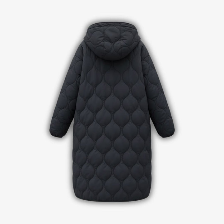 Margiela Maris Langer Steppmantel | Gesteppter Winterparka mit Kapuze