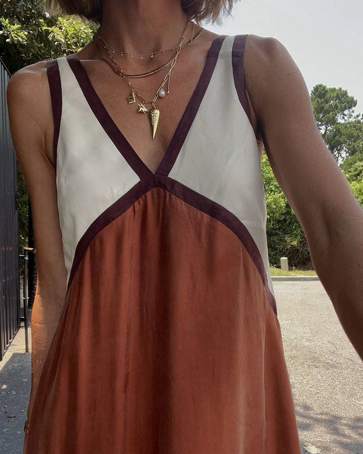 Sommerkleid für Damen - Elegantes Maxikleid mit Spaghetti Träger