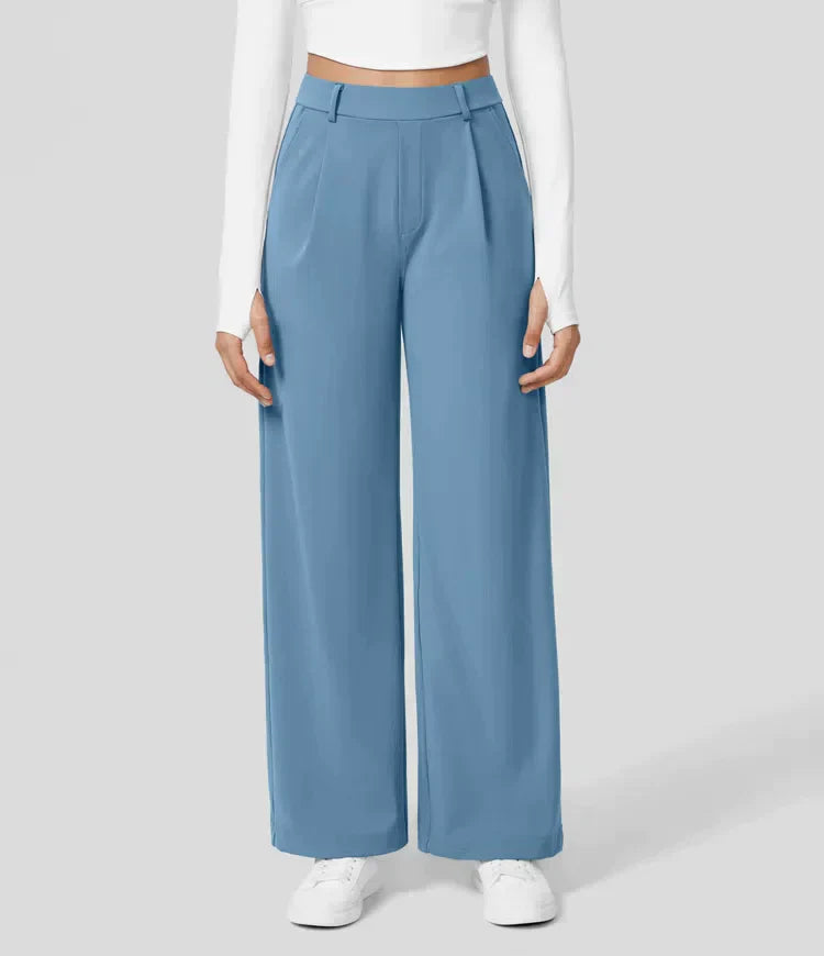 Palazzo Hose für Damen - Elegant Hohe Taillen Marlenehose