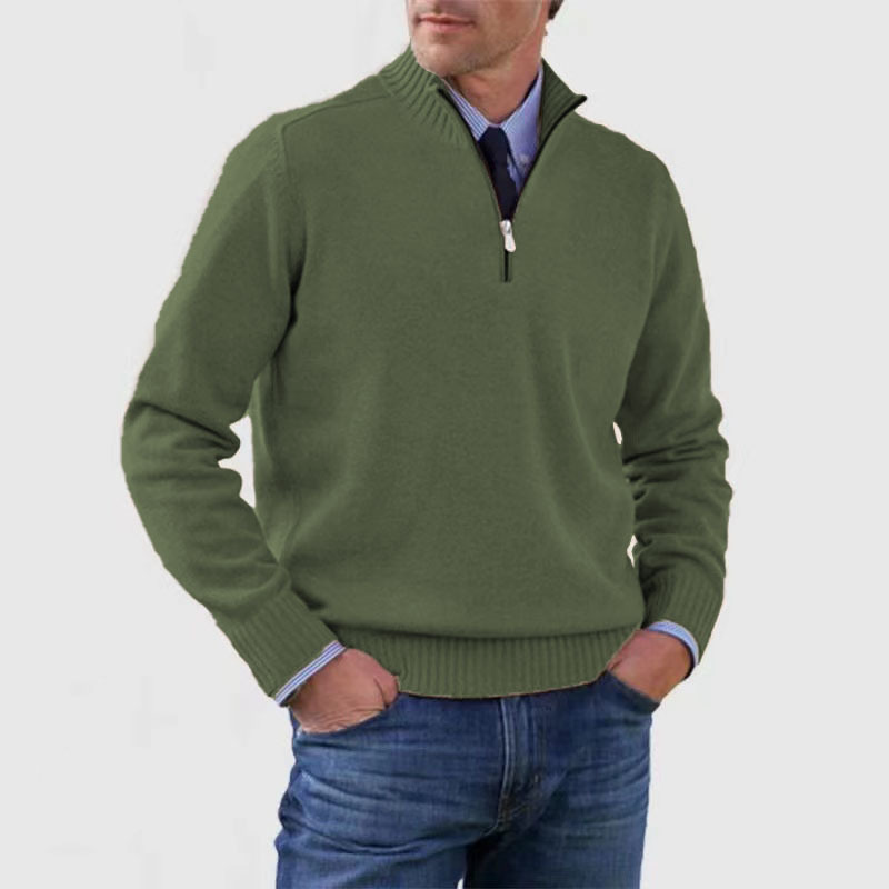Troyer für den Herbst - Stilvolle Herenpullover mit halbem Reißverschluss
