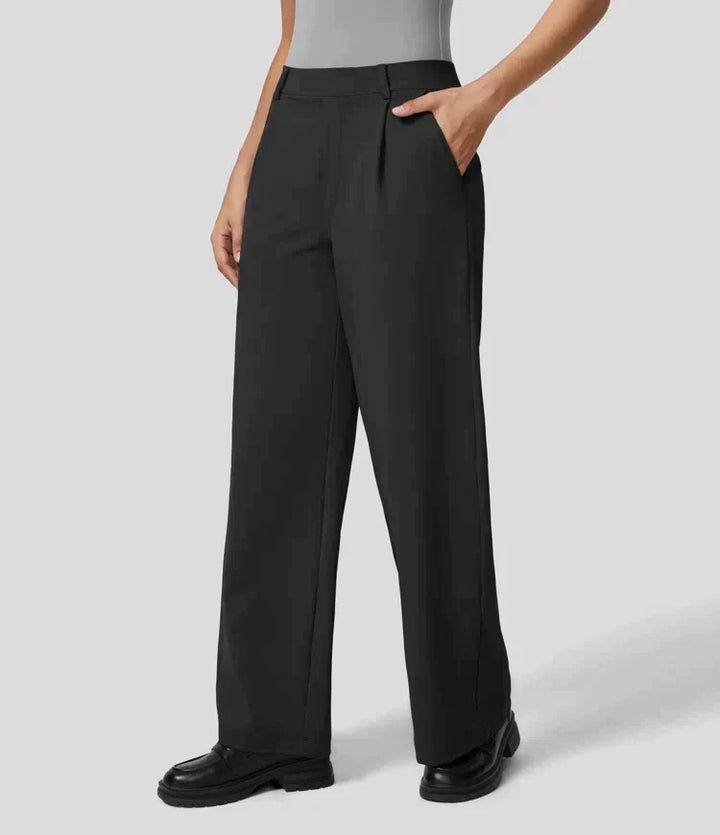 Palazzo Hose für Damen - Elegant Hohe Taillen Marlenehose