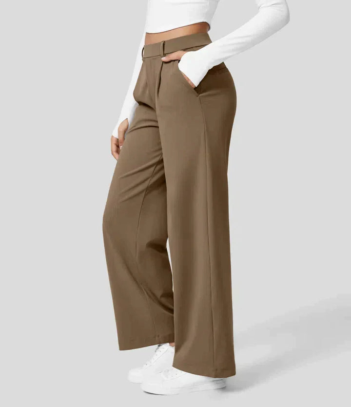 Palazzo Hose für Damen - Elegant Hohe Taillen Marlenehose