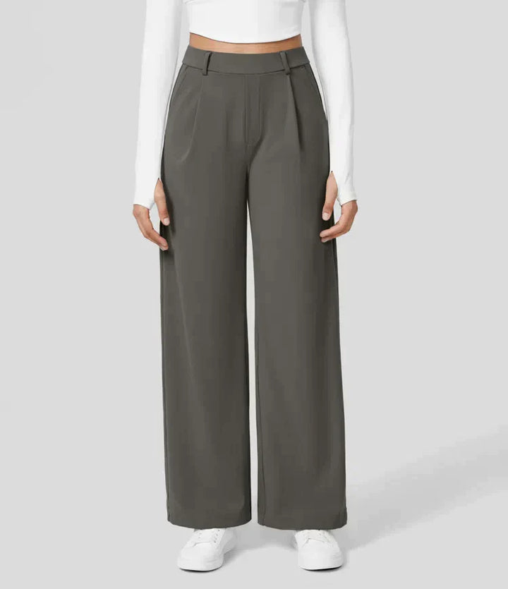 Palazzo Hose für Damen - Elegant Hohe Taillen Marlenehose
