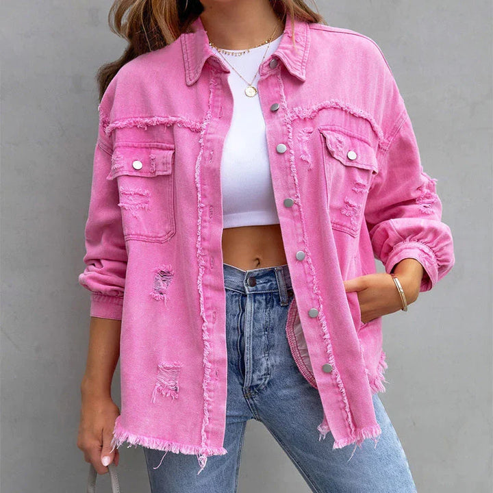 Jeansjacke für Damen - Stylische Denim Übergangsjacke