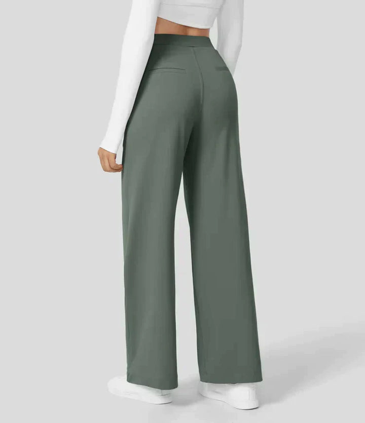 Palazzo Hose für Damen - Elegant Hohe Taillen Marlenehose