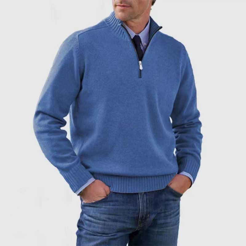 Troyer für den Herbst - Stilvolle Herenpullover mit halbem Reißverschluss