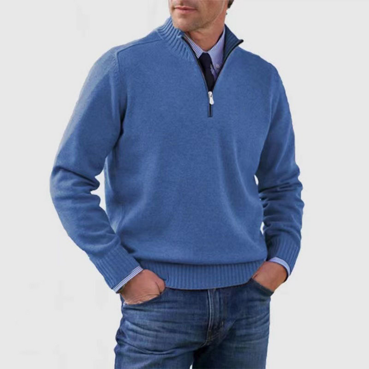 Troyer für den Herbst - Stilvolle Herenpullover mit halbem Reißverschluss
