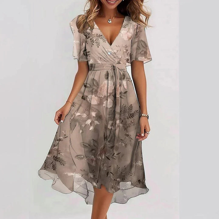 Maxikleid für Damen - Mühelos Elegantes Chiffon-Kleid für Sommer