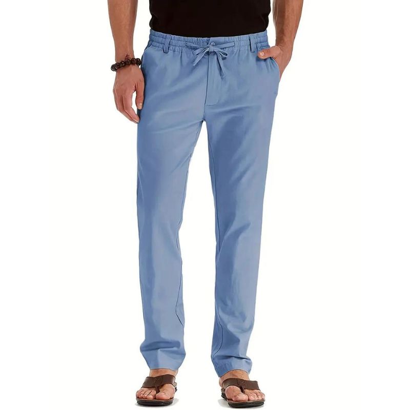 Sommerhose für Herren - Stilvolle leichte Hose im Leinen-Look