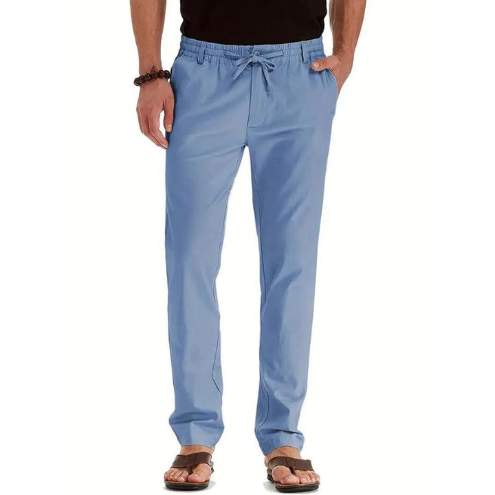 Sommerhose für Herren - Stilvolle leichte Hose im Leinen-Look