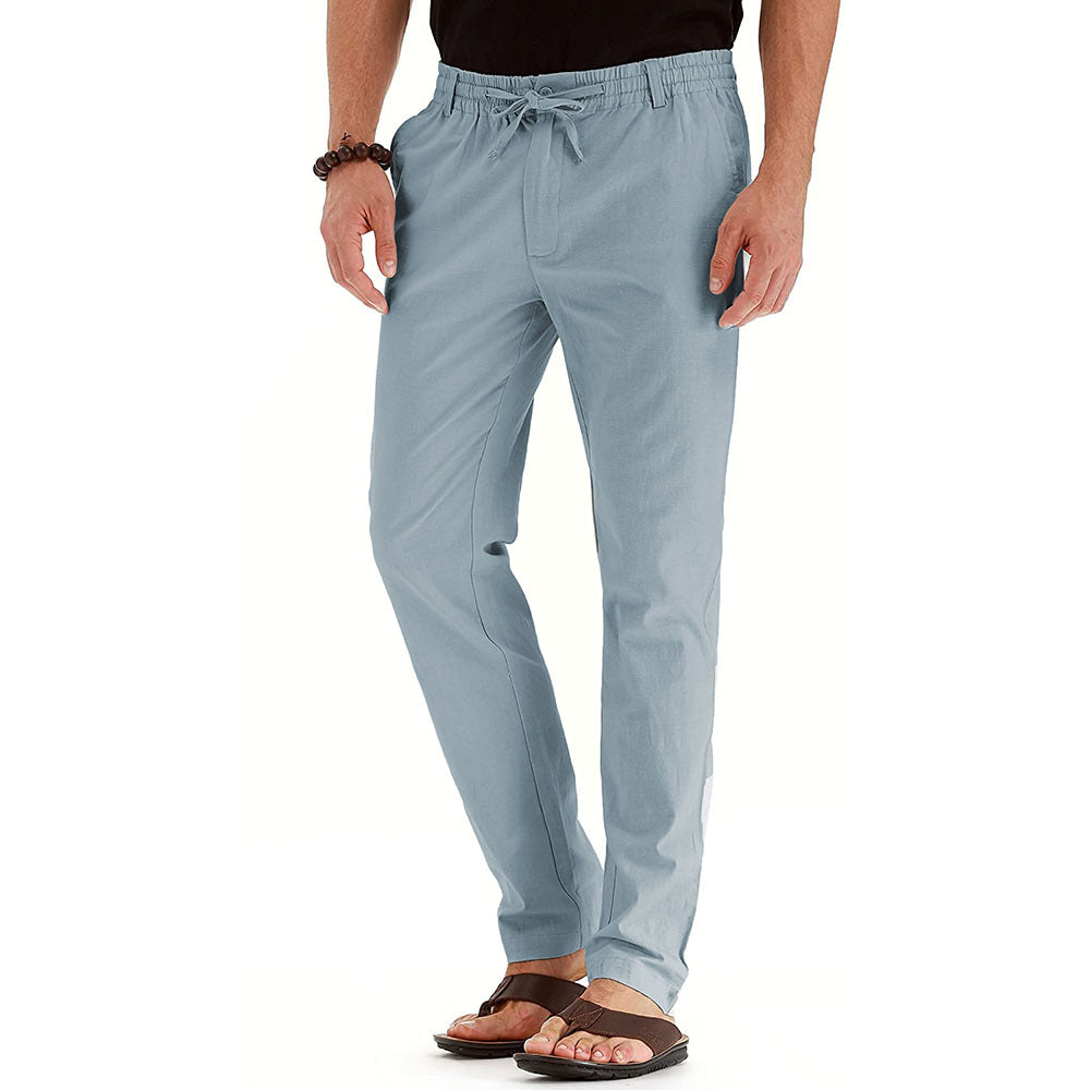 Sommerhose für Herren - Stilvolle leichte Hose im Leinen-Look