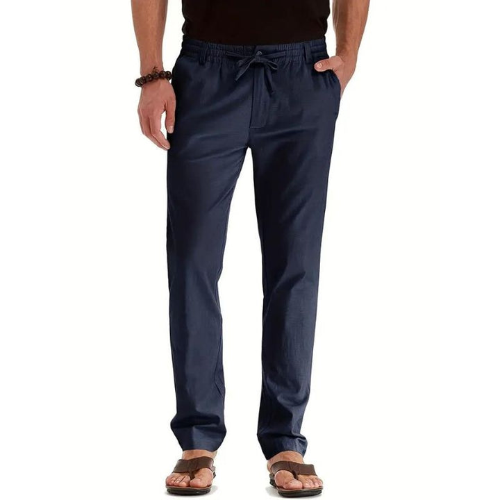 Sommerhose für Herren - Stilvolle leichte Hose im Leinen-Look