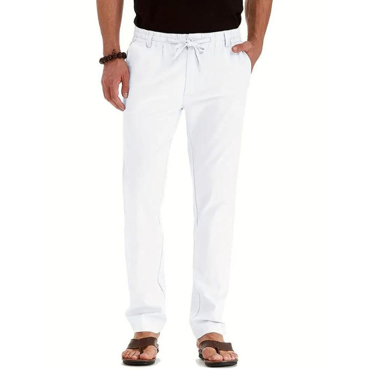 Sommerhose für Herren - Stilvolle leichte Hose im Leinen-Look