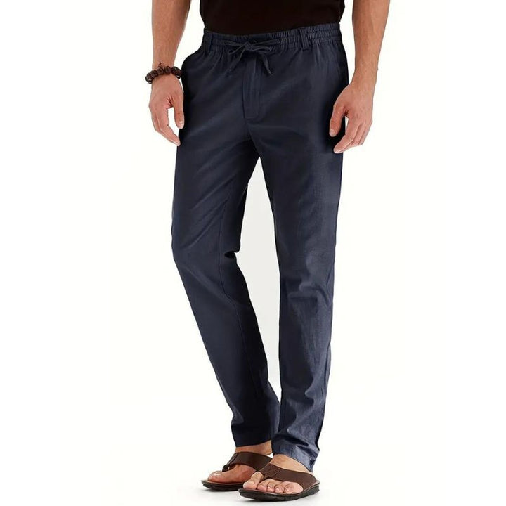 Sommerhose für Herren - Stilvolle leichte Hose im Leinen-Look