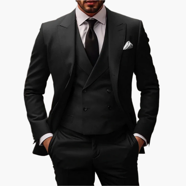 3-Teiliger Anzug Set - Italienische Blazer, Weste und Hose für Herren