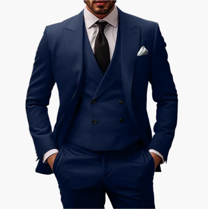 3-Teiliger Anzug Set - Italienische Blazer, Weste und Hose für Herren