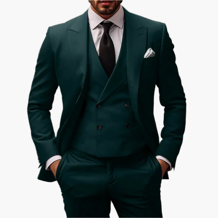 3-Teiliger Anzug Set - Italienische Blazer, Weste und Hose für Herren