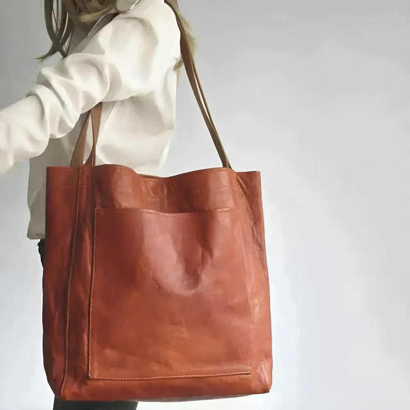 Braune Shopper Handtasche