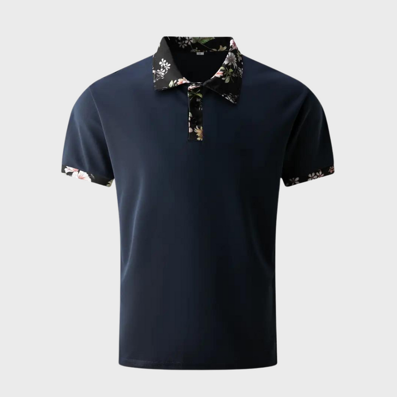 ETO Poloshirt | Lässiges Poloshirt mit tropischem Print für Herren