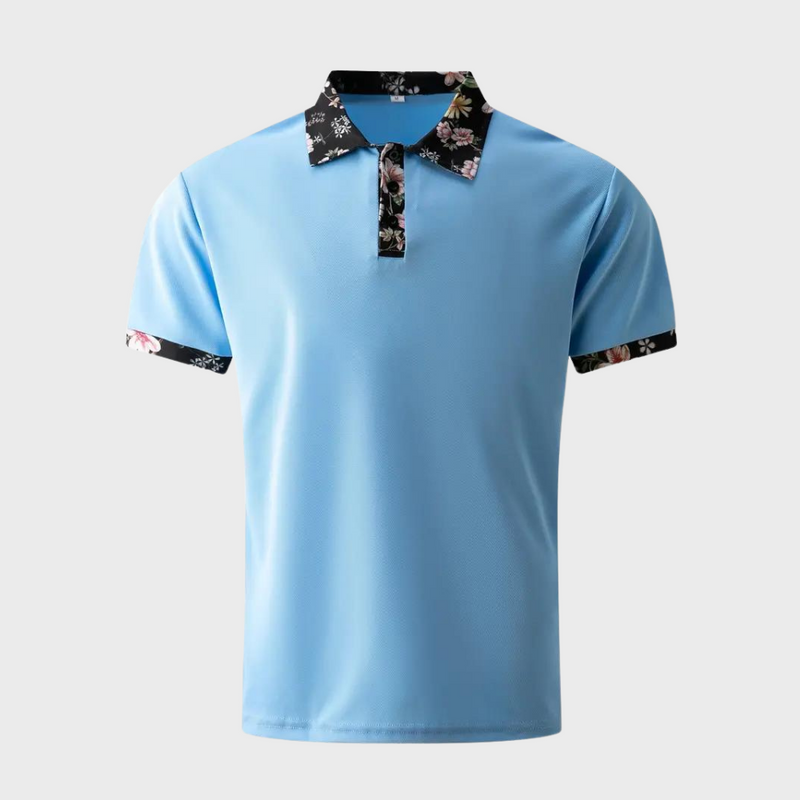 ETO Poloshirt | Lässiges Poloshirt mit tropischem Print für Herren