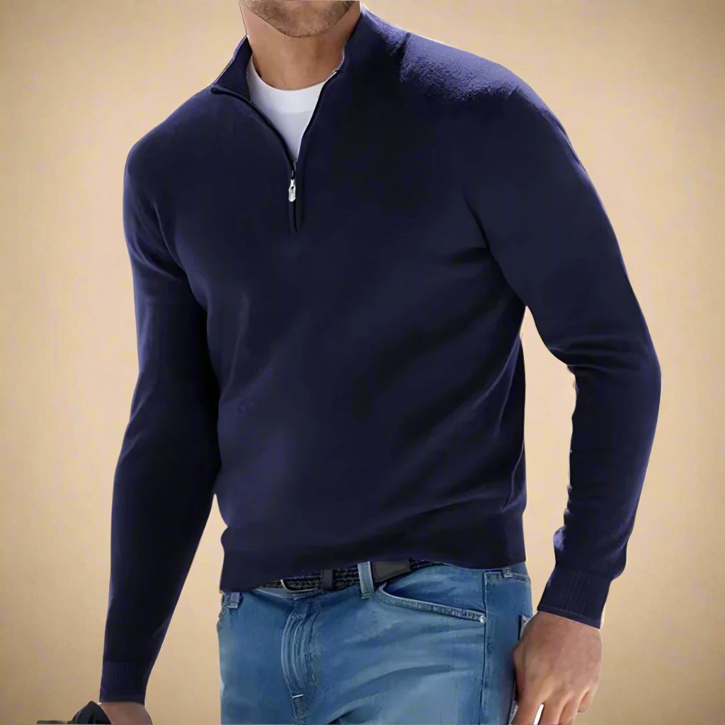 Troyer für den Herbst - Stilvolle Half Zip Pullover für Herren